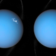 Two pictures of Uranus.